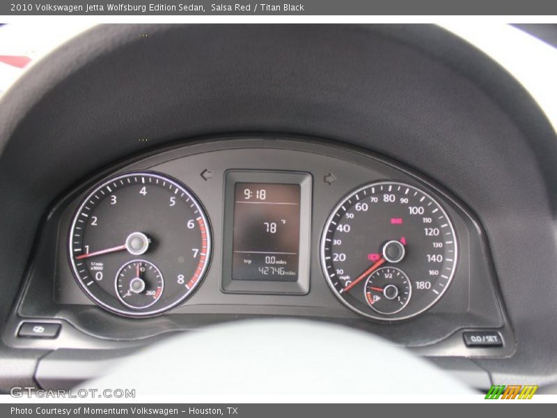 Salsa Red / Titan Black 2010 Volkswagen Jetta Wolfsburg Edition Sedan