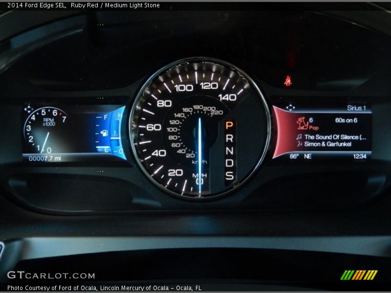 Ruby Red / Medium Light Stone 2014 Ford Edge SEL