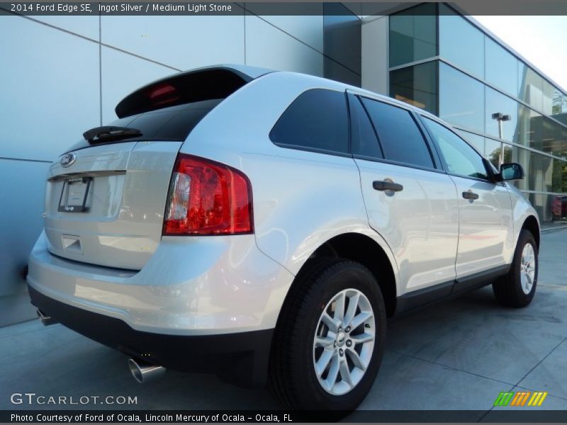 Ingot Silver / Medium Light Stone 2014 Ford Edge SE
