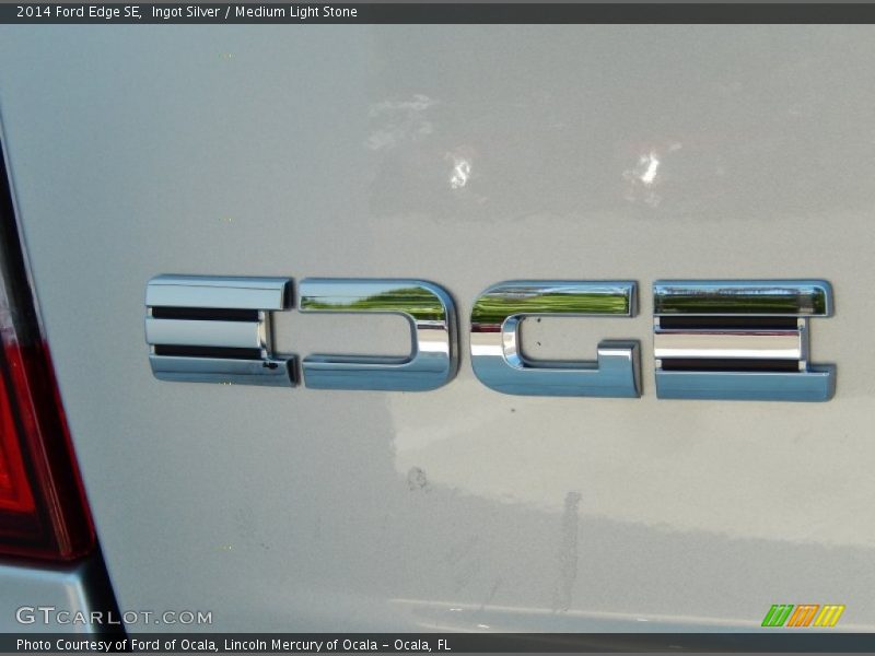 Ingot Silver / Medium Light Stone 2014 Ford Edge SE