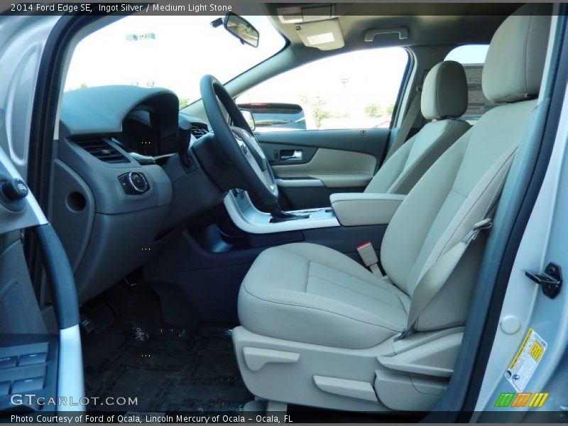 Ingot Silver / Medium Light Stone 2014 Ford Edge SE