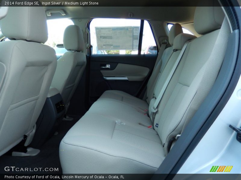 Ingot Silver / Medium Light Stone 2014 Ford Edge SE