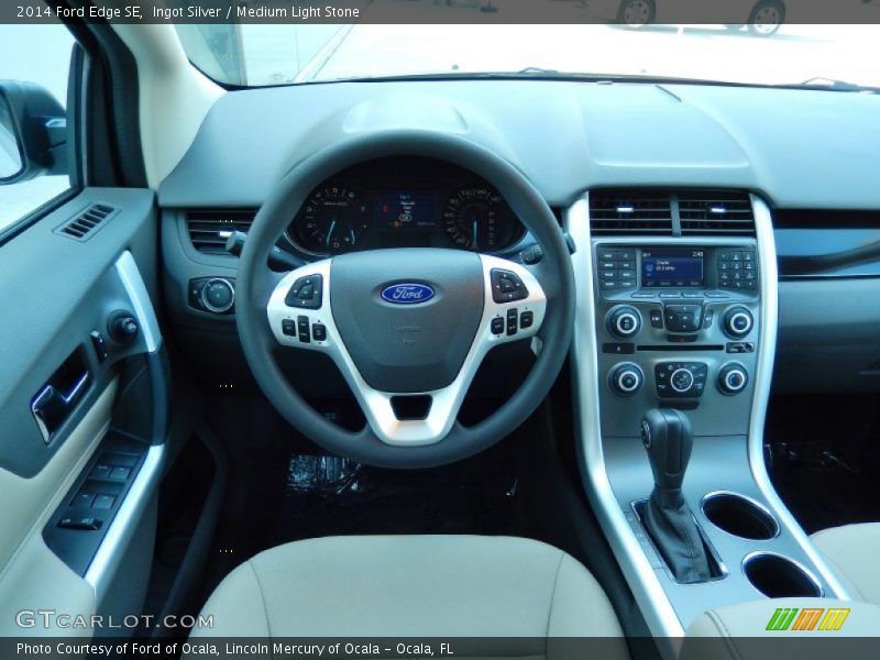 Ingot Silver / Medium Light Stone 2014 Ford Edge SE