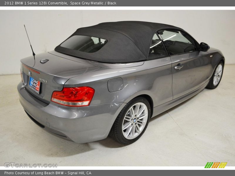 Space Grey Metallic / Black 2012 BMW 1 Series 128i Convertible