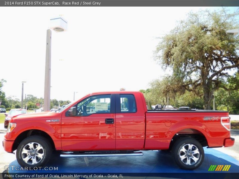 Race Red / Steel Grey 2014 Ford F150 STX SuperCab