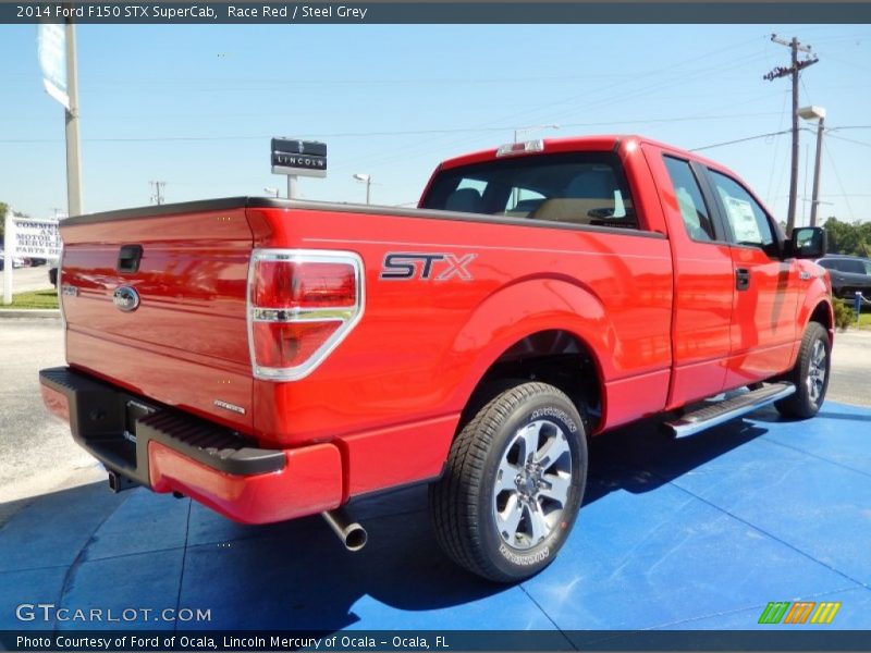 Race Red / Steel Grey 2014 Ford F150 STX SuperCab