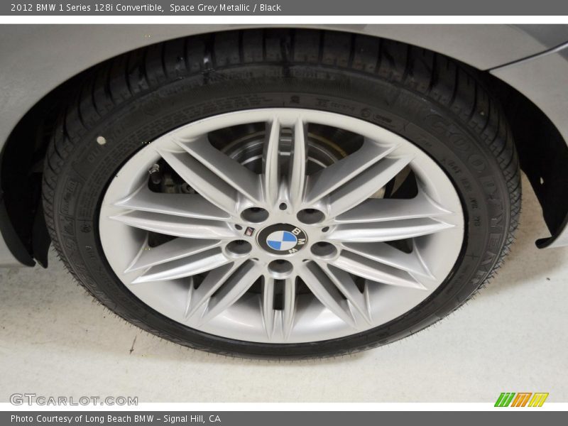 Space Grey Metallic / Black 2012 BMW 1 Series 128i Convertible