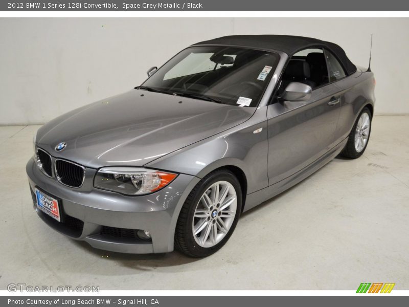 Space Grey Metallic / Black 2012 BMW 1 Series 128i Convertible