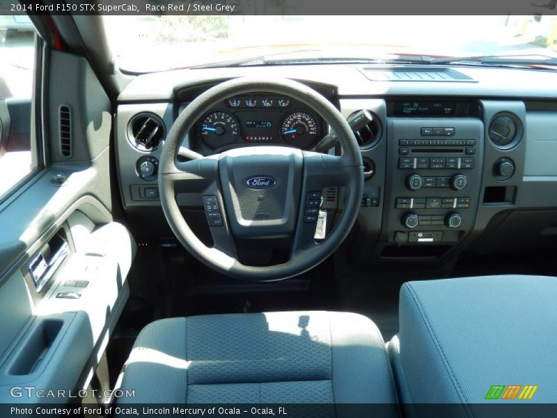 Race Red / Steel Grey 2014 Ford F150 STX SuperCab