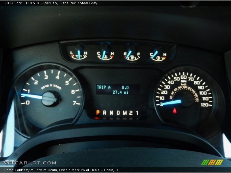 Race Red / Steel Grey 2014 Ford F150 STX SuperCab