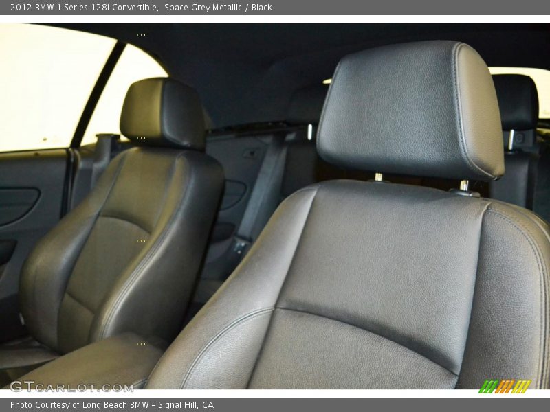 Space Grey Metallic / Black 2012 BMW 1 Series 128i Convertible