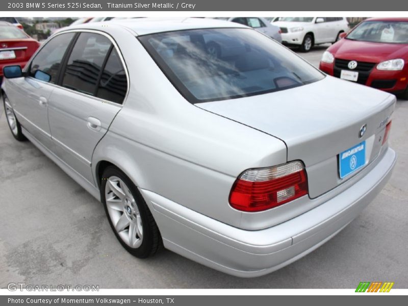 Titanium Silver Metallic / Grey 2003 BMW 5 Series 525i Sedan