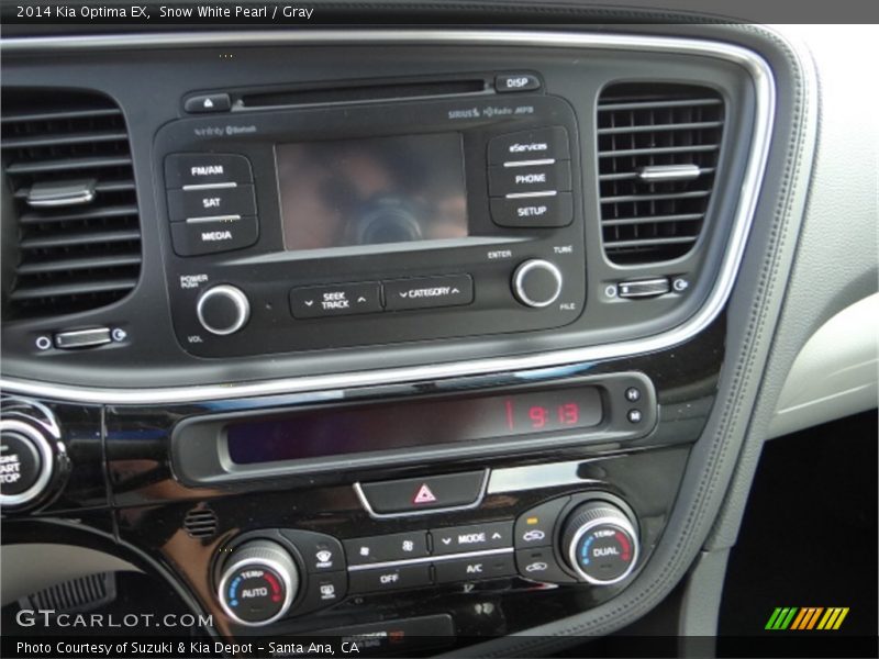 Snow White Pearl / Gray 2014 Kia Optima EX