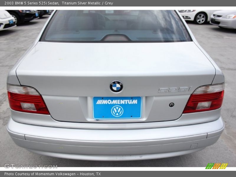 Titanium Silver Metallic / Grey 2003 BMW 5 Series 525i Sedan