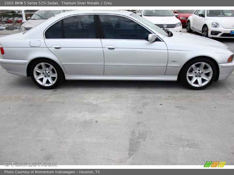 Titanium Silver Metallic / Grey 2003 BMW 5 Series 525i Sedan