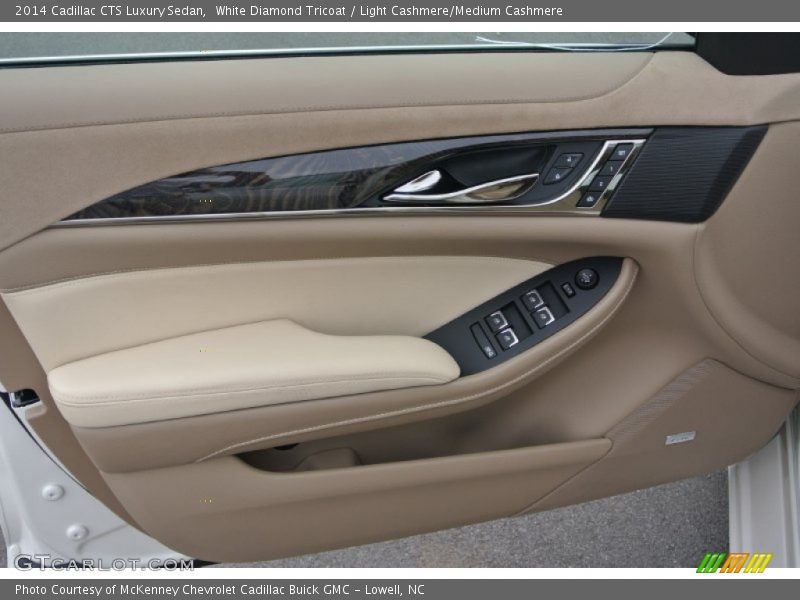 White Diamond Tricoat / Light Cashmere/Medium Cashmere 2014 Cadillac CTS Luxury Sedan
