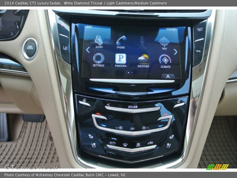 White Diamond Tricoat / Light Cashmere/Medium Cashmere 2014 Cadillac CTS Luxury Sedan