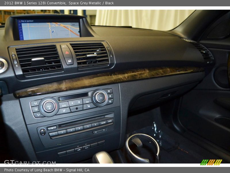 Space Grey Metallic / Black 2012 BMW 1 Series 128i Convertible