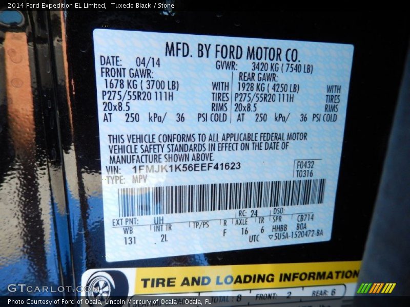 Tuxedo Black / Stone 2014 Ford Expedition EL Limited