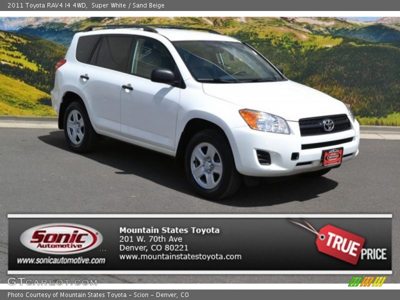 Super White / Sand Beige 2011 Toyota RAV4 I4 4WD