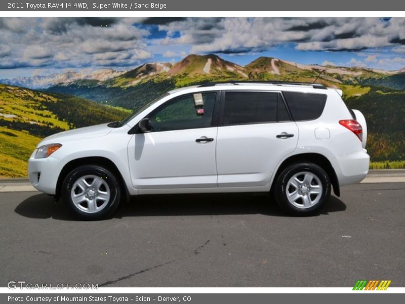 Super White / Sand Beige 2011 Toyota RAV4 I4 4WD