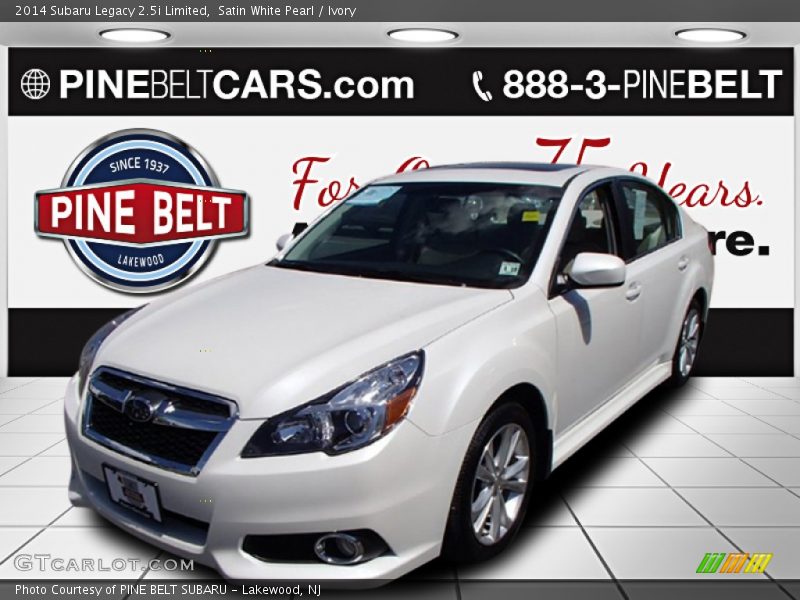 Satin White Pearl / Ivory 2014 Subaru Legacy 2.5i Limited