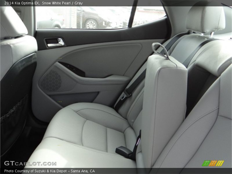 Snow White Pearl / Gray 2014 Kia Optima EX