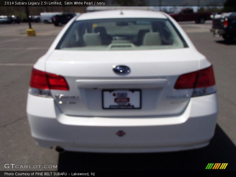 Satin White Pearl / Ivory 2014 Subaru Legacy 2.5i Limited