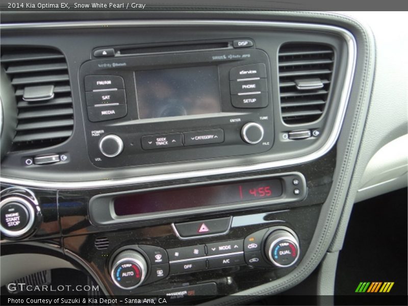 Snow White Pearl / Gray 2014 Kia Optima EX