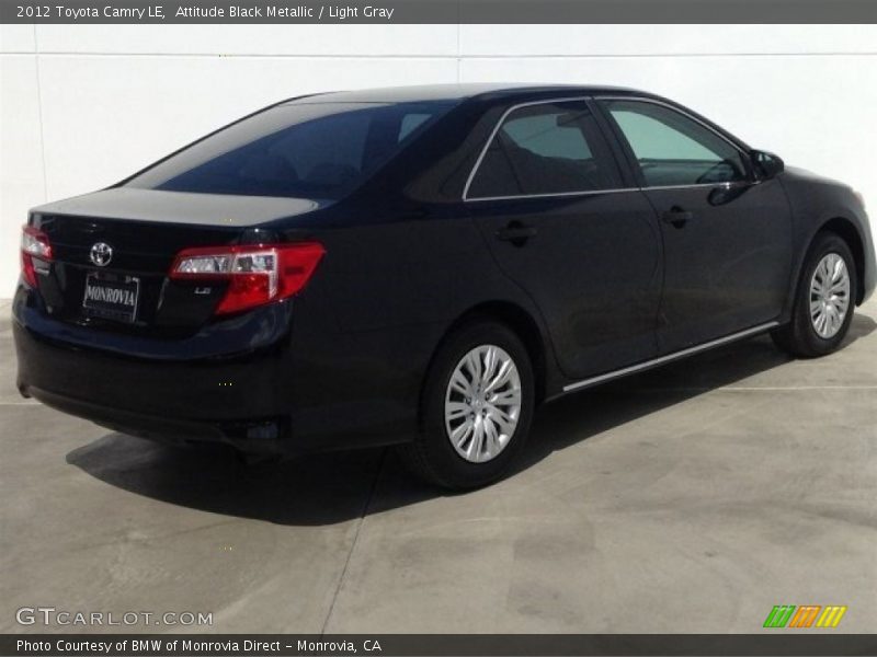 Attitude Black Metallic / Light Gray 2012 Toyota Camry LE