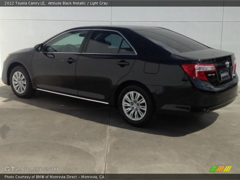 Attitude Black Metallic / Light Gray 2012 Toyota Camry LE