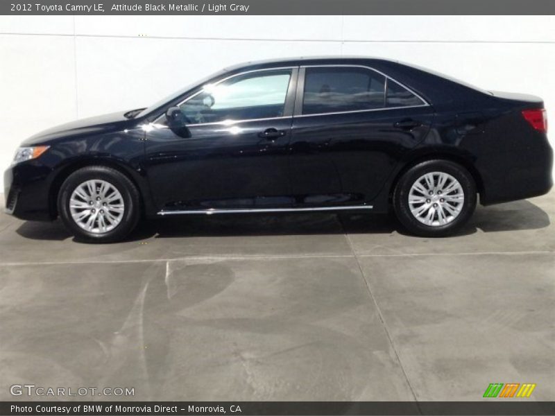 Attitude Black Metallic / Light Gray 2012 Toyota Camry LE