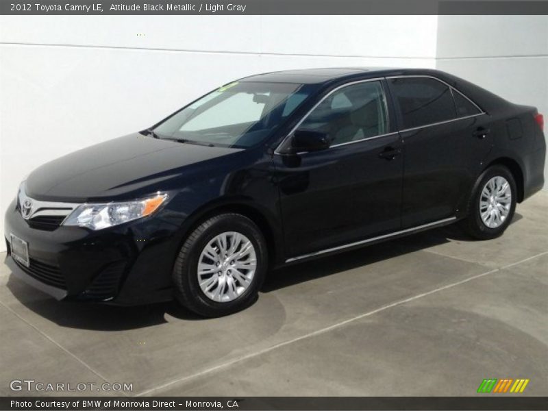 Attitude Black Metallic / Light Gray 2012 Toyota Camry LE