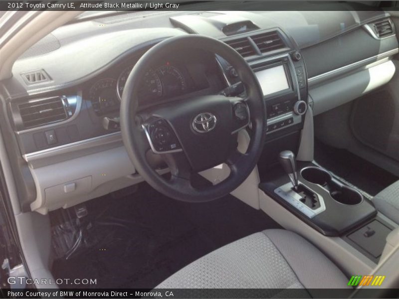 Attitude Black Metallic / Light Gray 2012 Toyota Camry LE