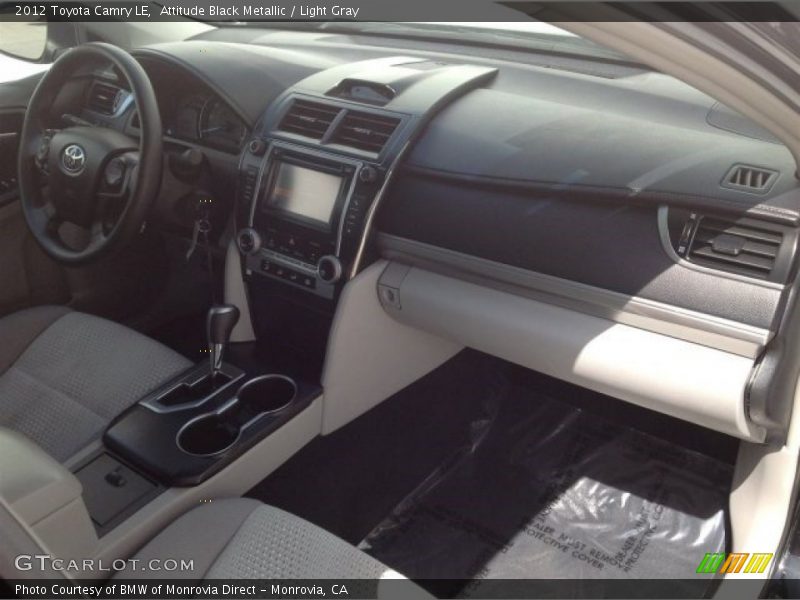 Attitude Black Metallic / Light Gray 2012 Toyota Camry LE