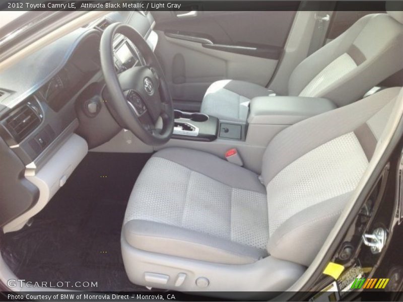 Attitude Black Metallic / Light Gray 2012 Toyota Camry LE