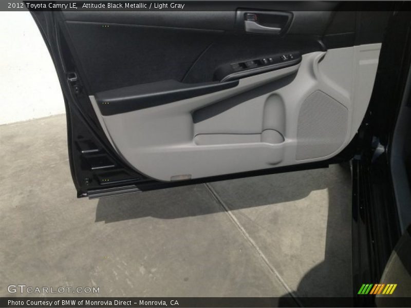Attitude Black Metallic / Light Gray 2012 Toyota Camry LE