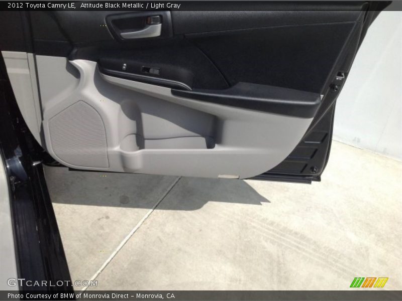 Attitude Black Metallic / Light Gray 2012 Toyota Camry LE