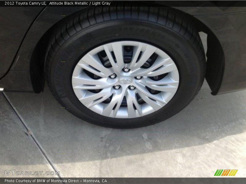 Attitude Black Metallic / Light Gray 2012 Toyota Camry LE