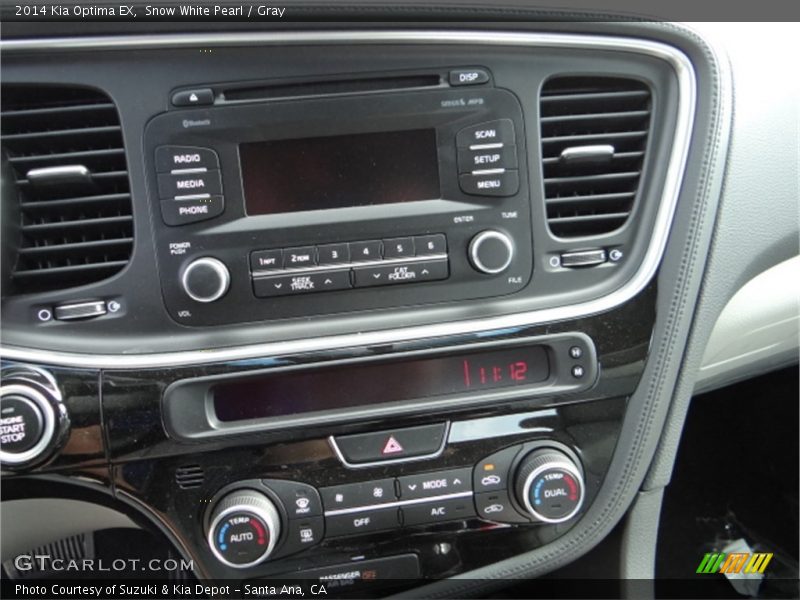 Snow White Pearl / Gray 2014 Kia Optima EX