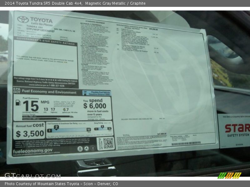 Magnetic Gray Metallic / Graphite 2014 Toyota Tundra SR5 Double Cab 4x4