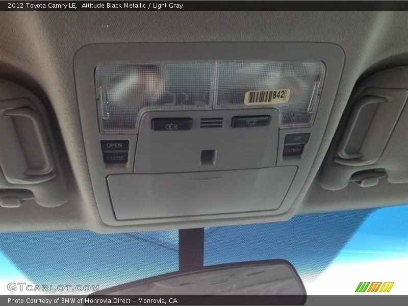 Attitude Black Metallic / Light Gray 2012 Toyota Camry LE