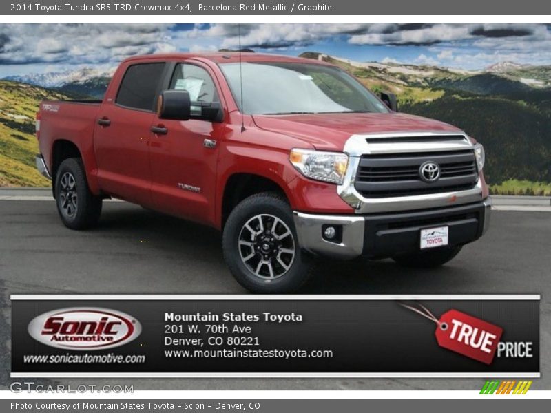 Barcelona Red Metallic / Graphite 2014 Toyota Tundra SR5 TRD Crewmax 4x4