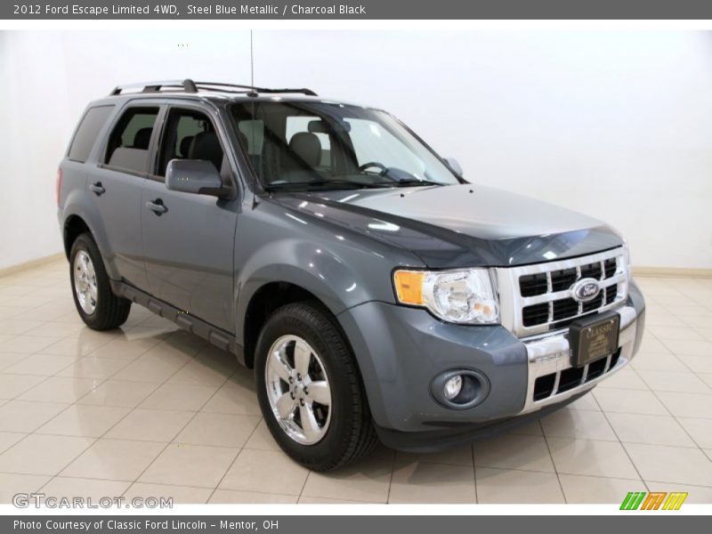 Steel Blue Metallic / Charcoal Black 2012 Ford Escape Limited 4WD