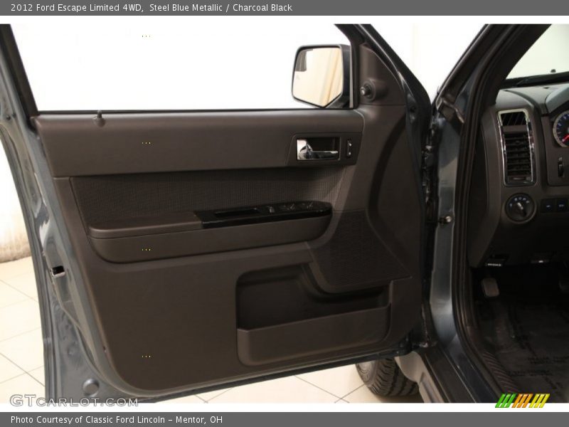 Steel Blue Metallic / Charcoal Black 2012 Ford Escape Limited 4WD
