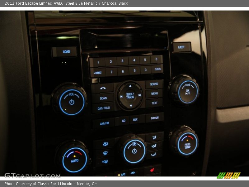 Steel Blue Metallic / Charcoal Black 2012 Ford Escape Limited 4WD
