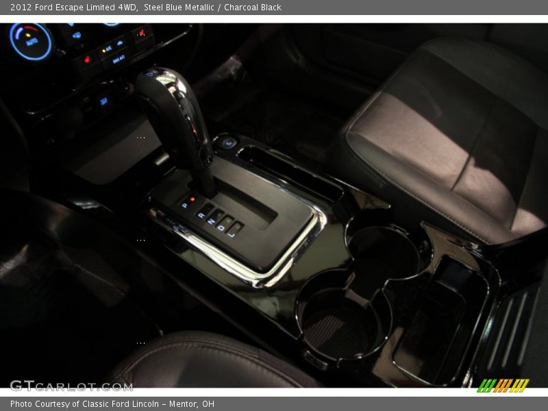 Steel Blue Metallic / Charcoal Black 2012 Ford Escape Limited 4WD