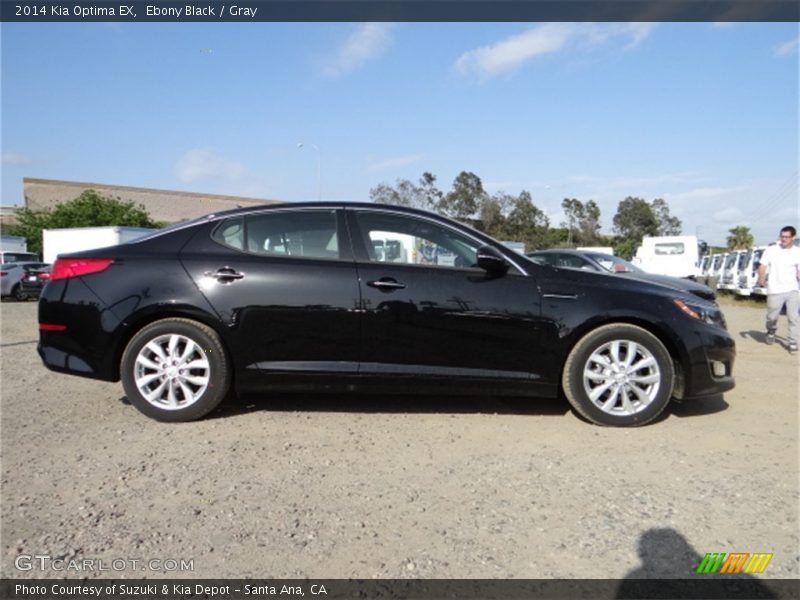 Ebony Black / Gray 2014 Kia Optima EX