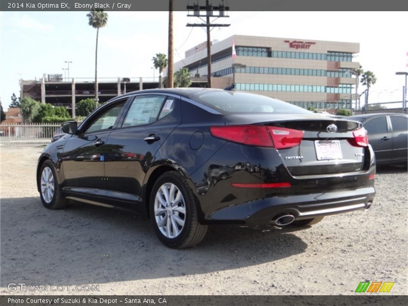 Ebony Black / Gray 2014 Kia Optima EX