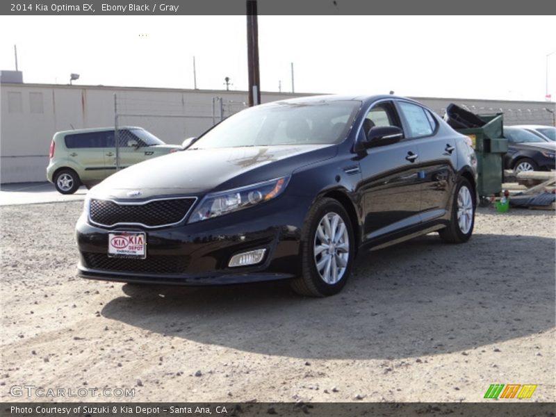 Ebony Black / Gray 2014 Kia Optima EX